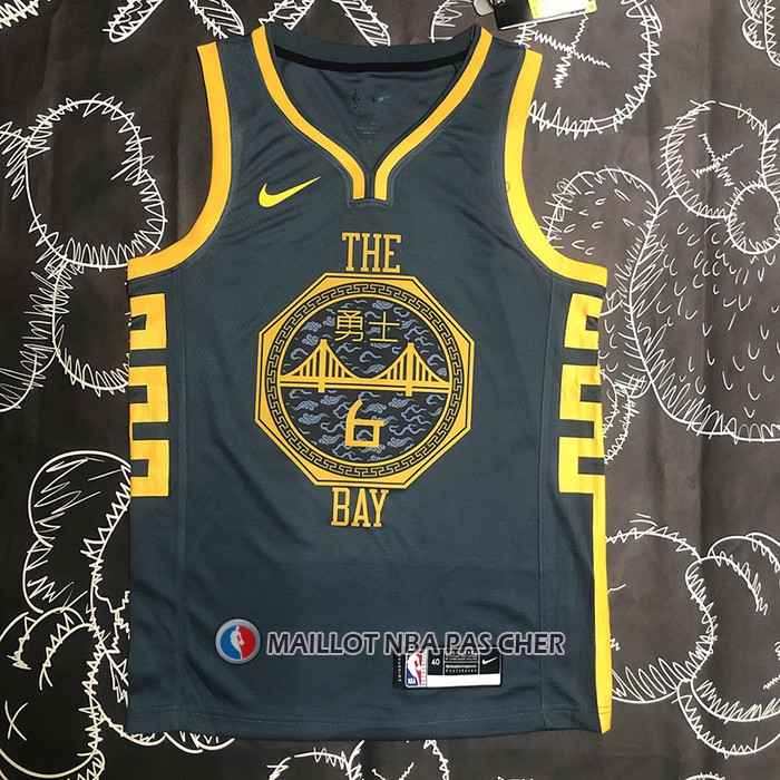 Maillot Golden State Warriors Nick Young NO 6 Ville 2018-19 Bleu